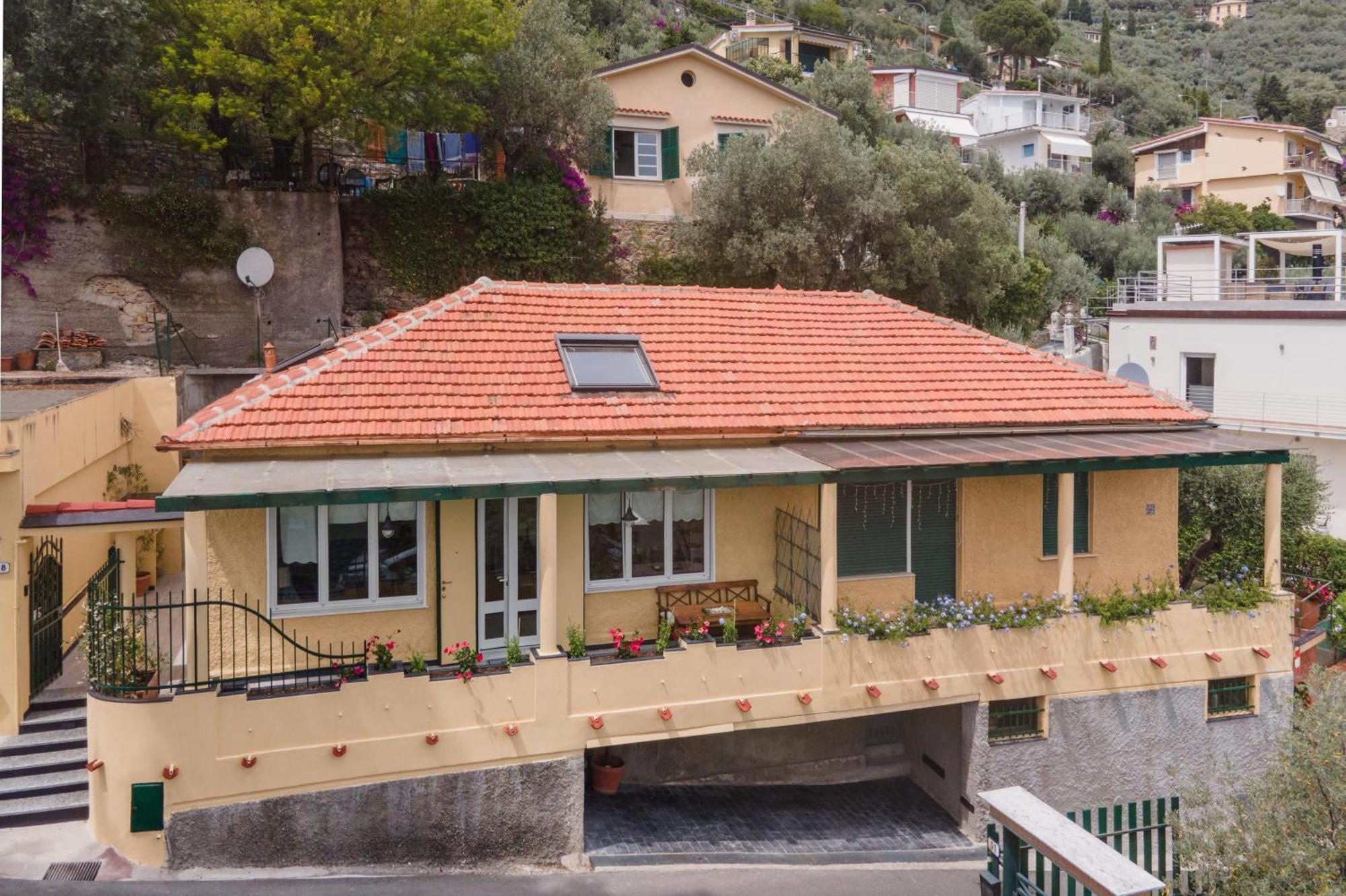 Terrazza Sul Mare B.View56 Villa Recco Bagian luar foto